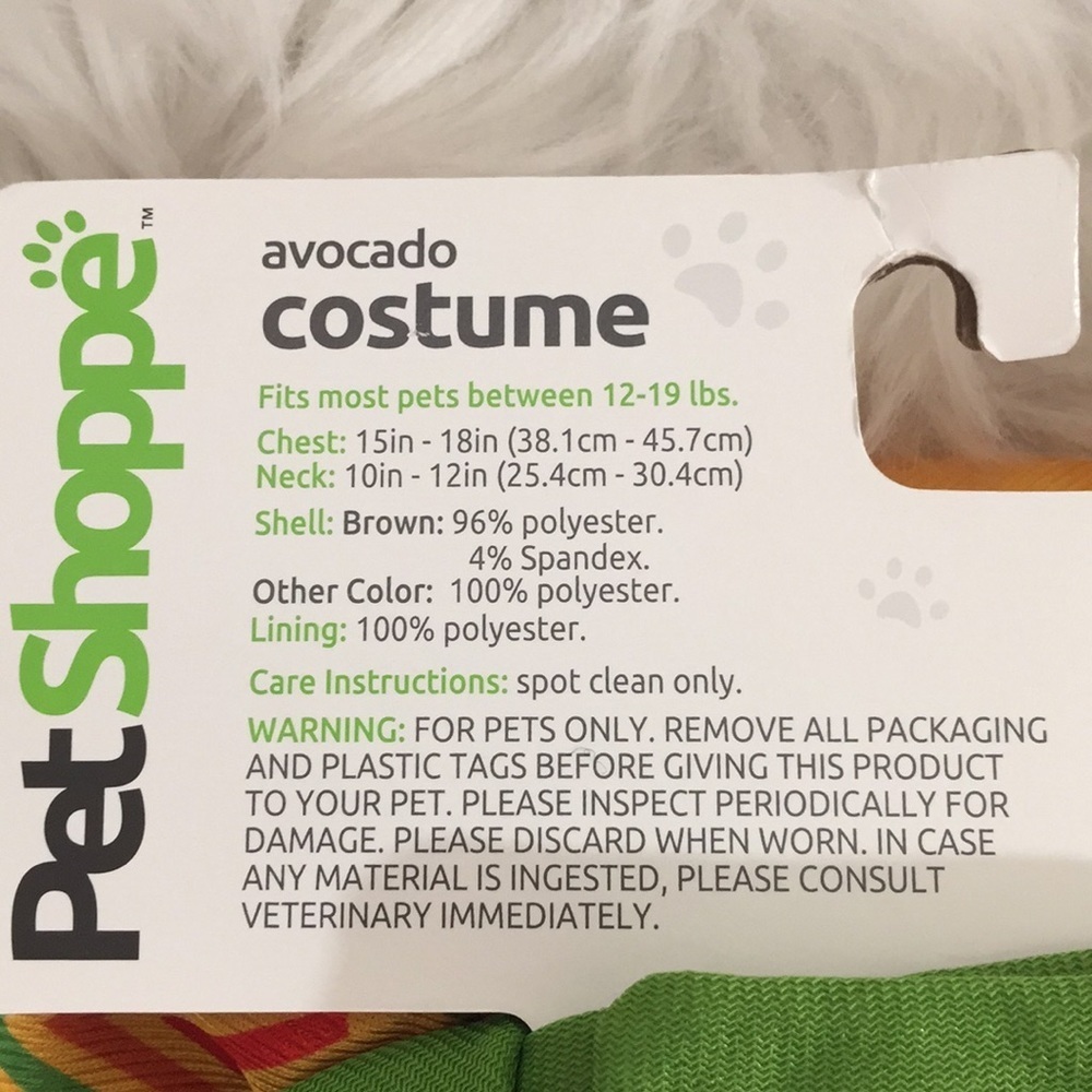 Avocado Pet Dog Costumes XSmall New - Picture 5 of 5